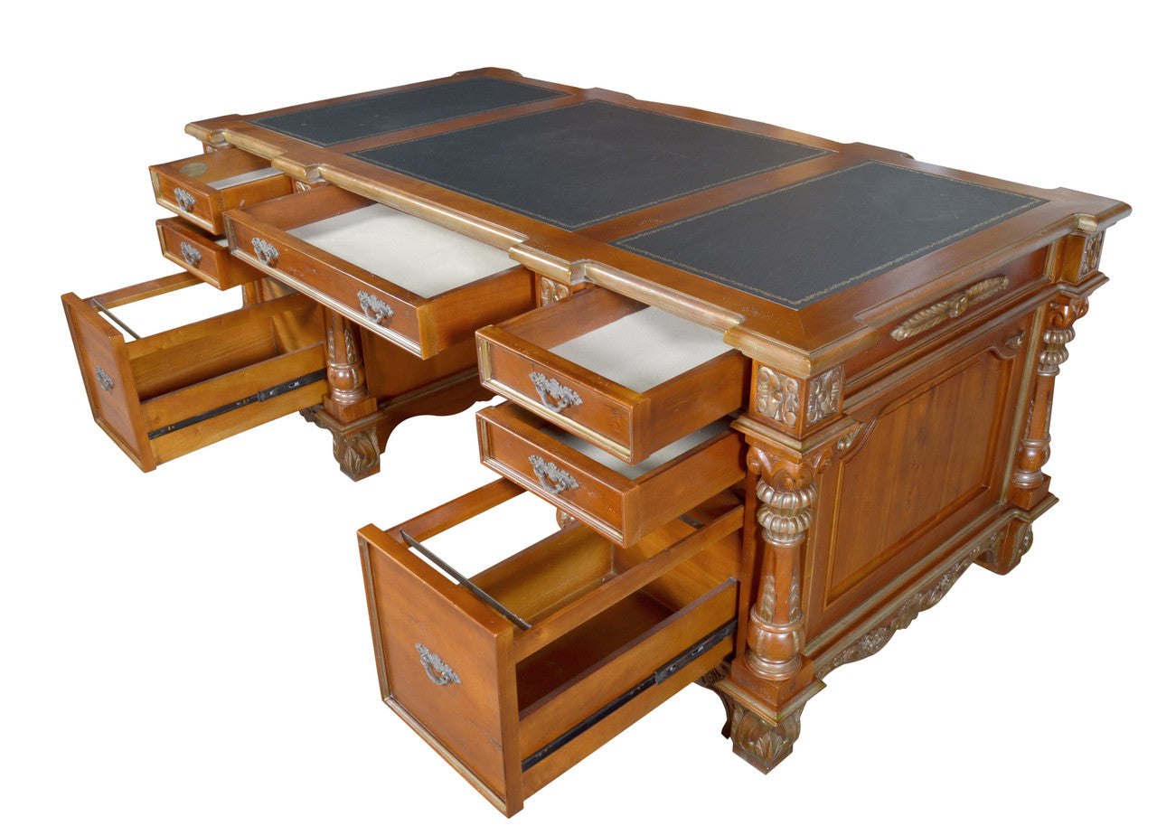 Monarch Large Executive Desk Mahogany