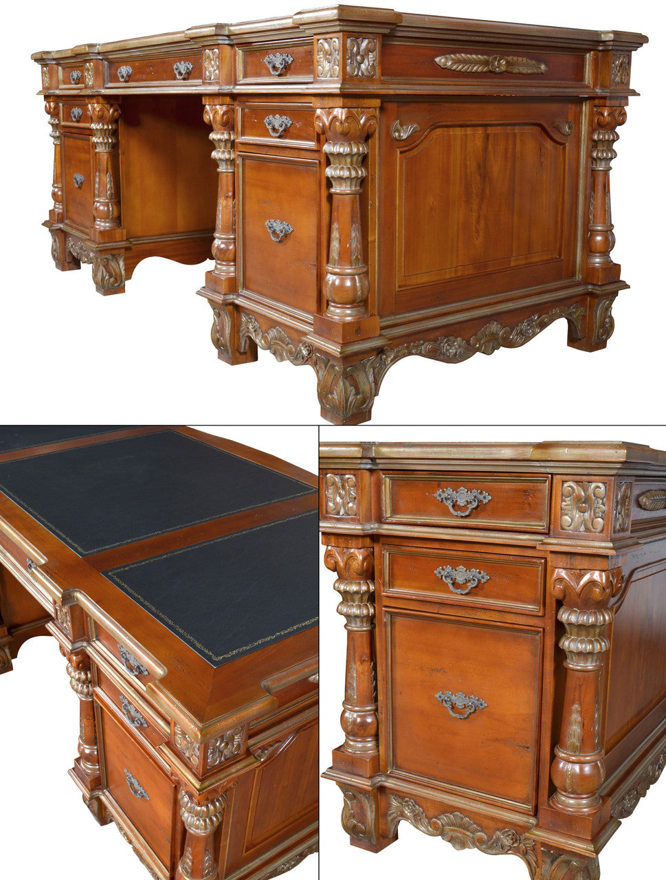 Monarch Large Executive Desk Mahogany