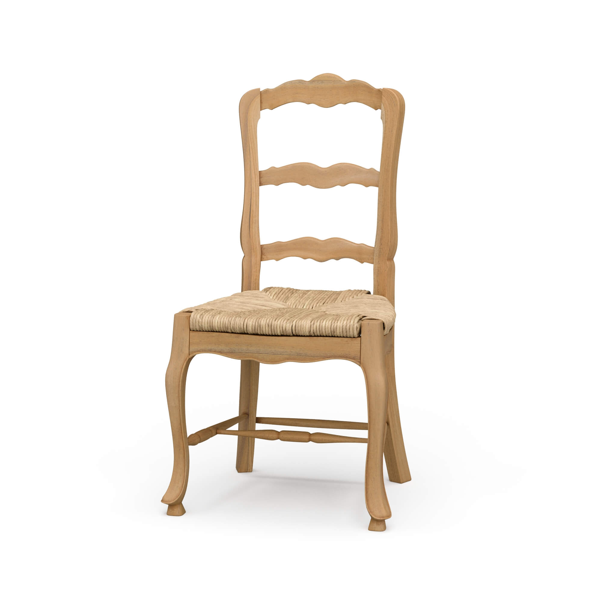 Bramble French Country Ladderback Dining Chair Set of 4 Driftwood