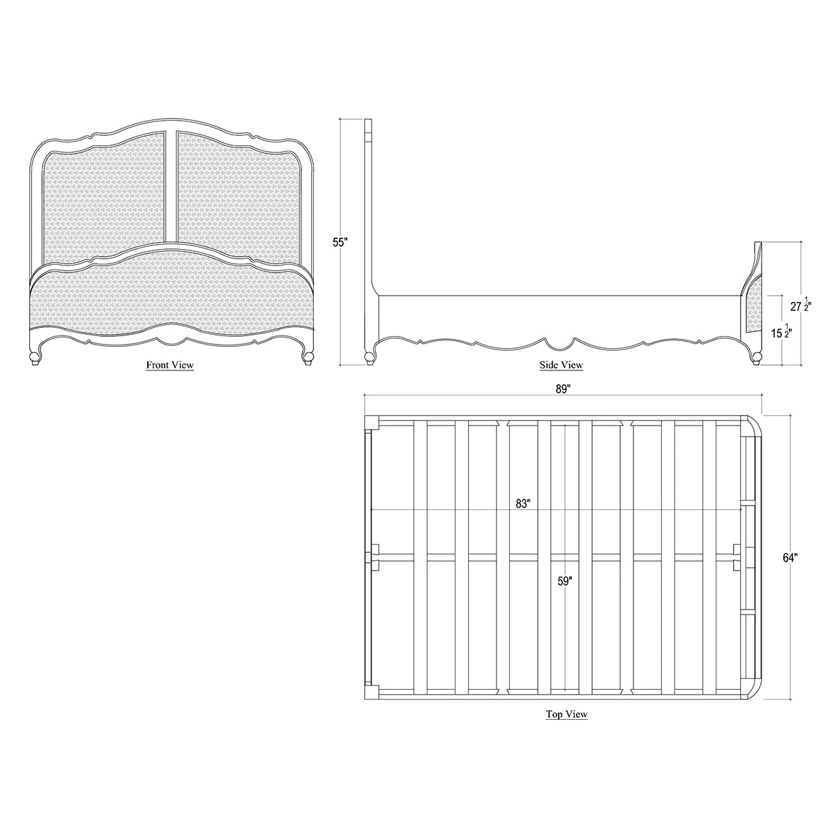 Covington Rattan Bed Rattan - Queen