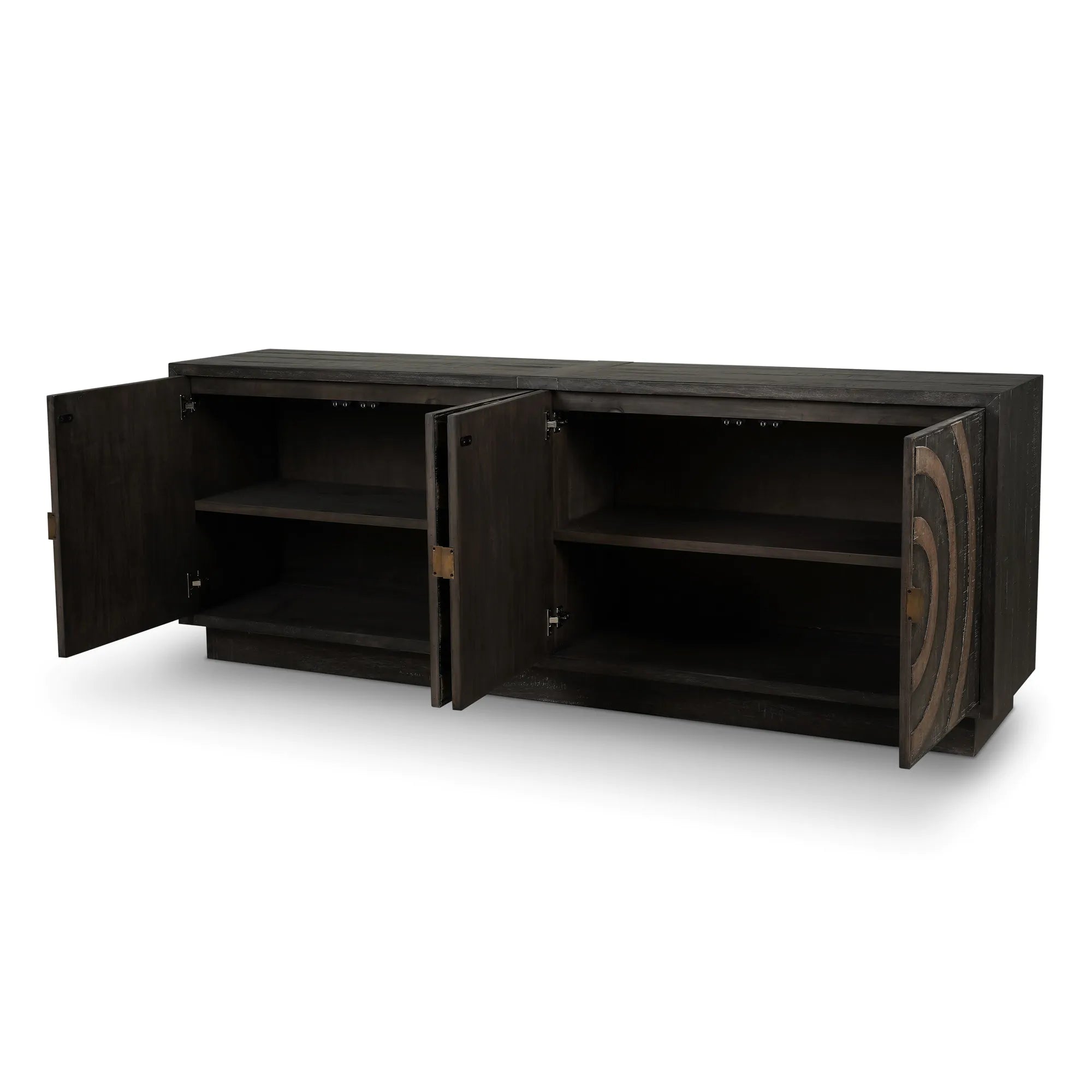 Bramble Beatnik 4 Door Sideboard in Java Brown