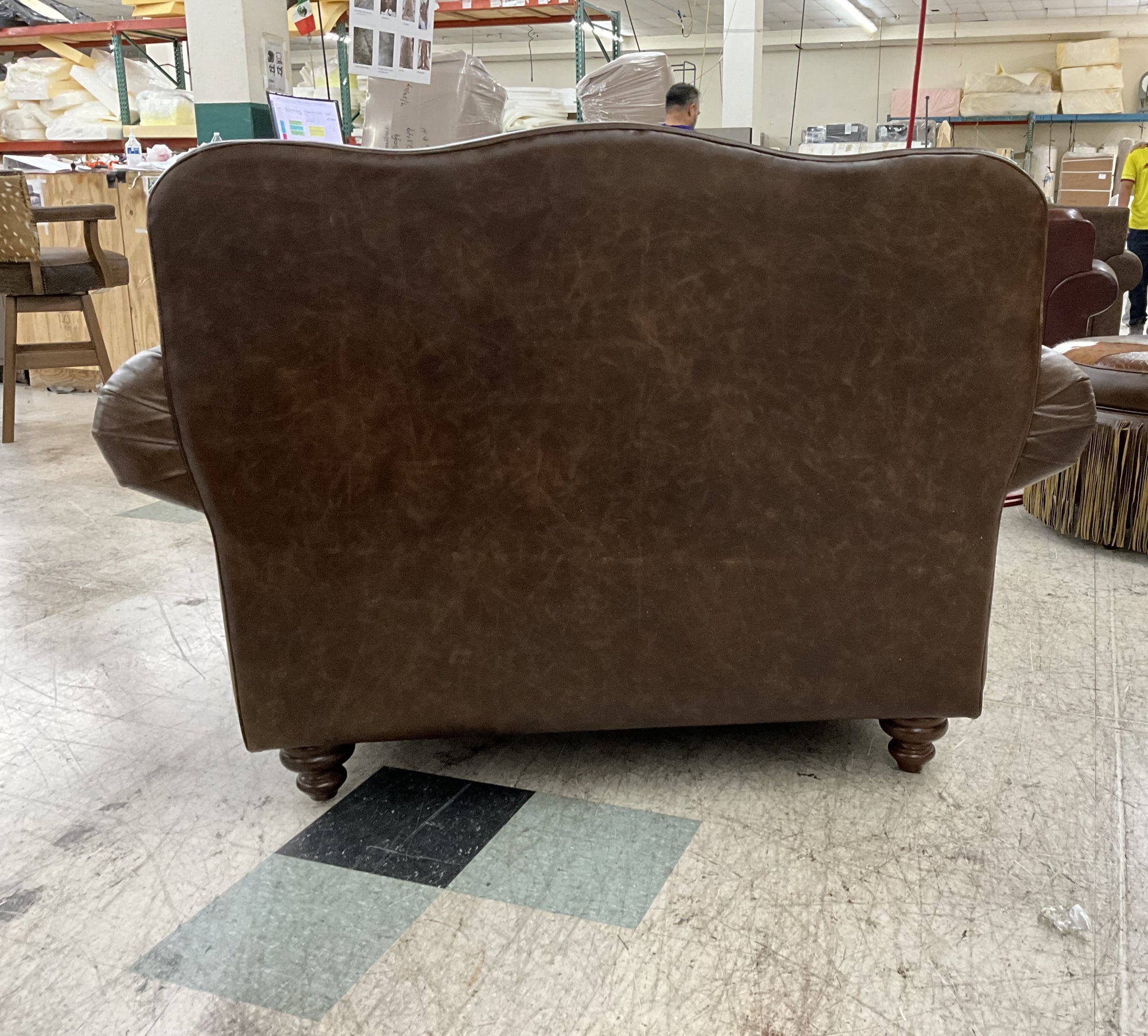 Leather Chaise Lounge Vintage leather exotic
