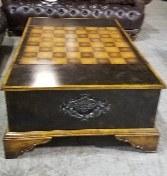 Large Chess Game Set Coffee Table
