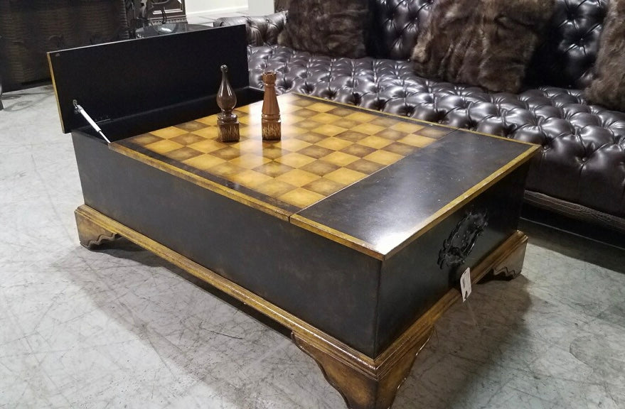 Large Chess Game Set Coffee Table