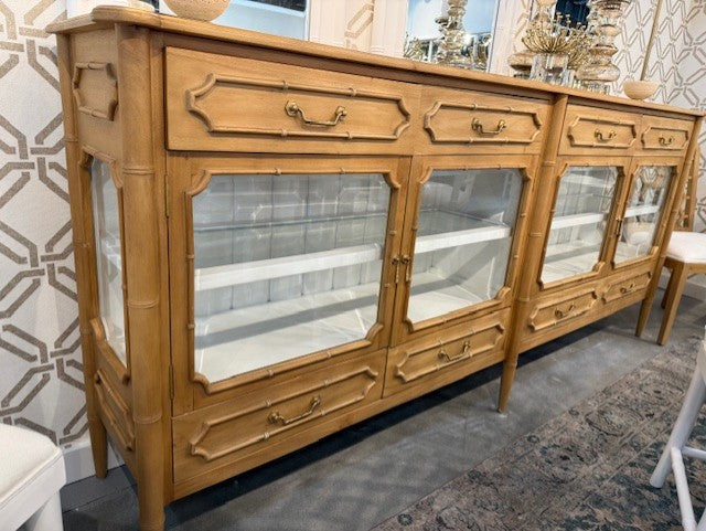 Bramble Grosvenor Sideboard w/ Drawers in Fruitwood w/ True White Interior