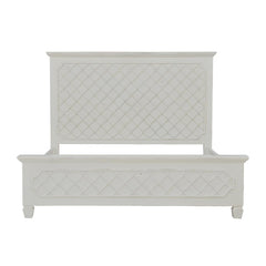 Elegant Mahogany King Bed White - Furniture on Main