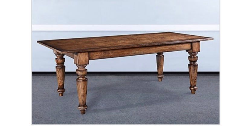 Rustic Farmhouse Rectangular 84" Dining Table - Furniture on Main