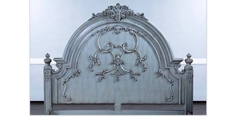 Old World Classic King Bed Turquoise - Furniture on Main