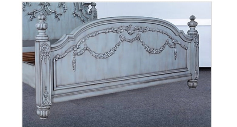 Old World Classic King Bed Turquoise - Furniture on Main