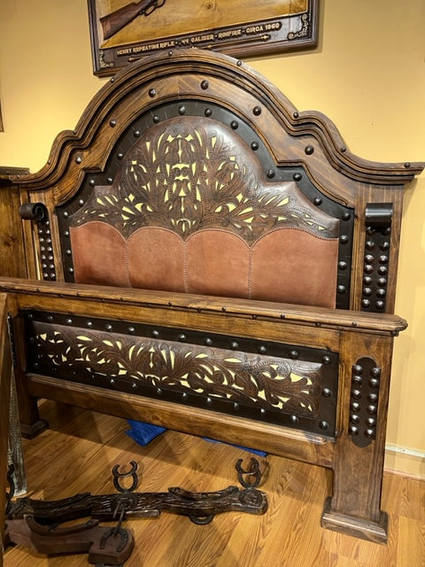 Telluride Tooled King Headboard & Footboard Custom Order