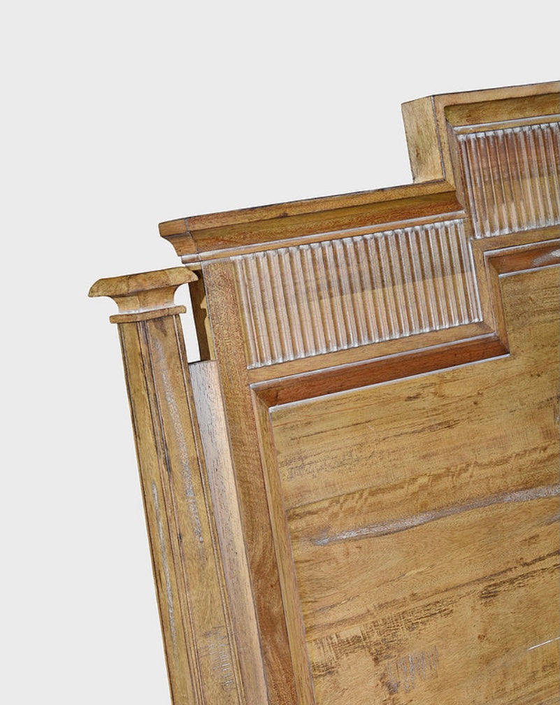 Windsor King Bed Beachwood - Furniture on Main