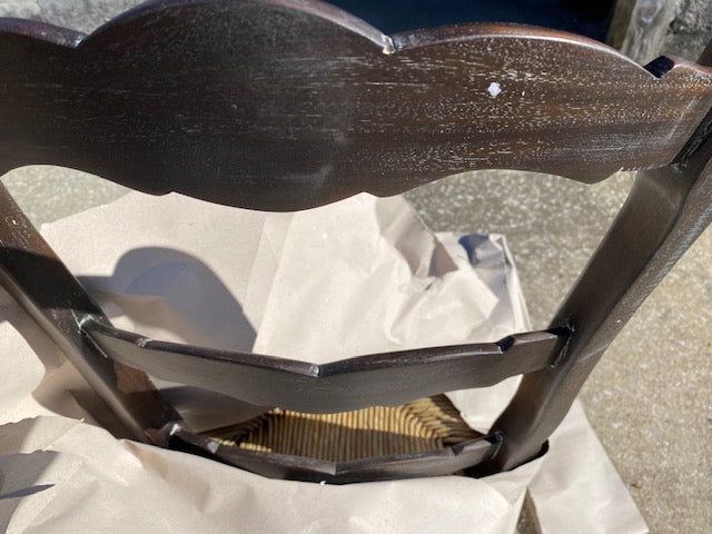 French Country Ladderback Dining Chair Set of 4 Cocoa - Furniture on Main