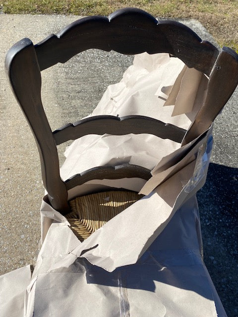 French Country Ladderback Dining Chair Set of 4 Cocoa - Furniture on Main