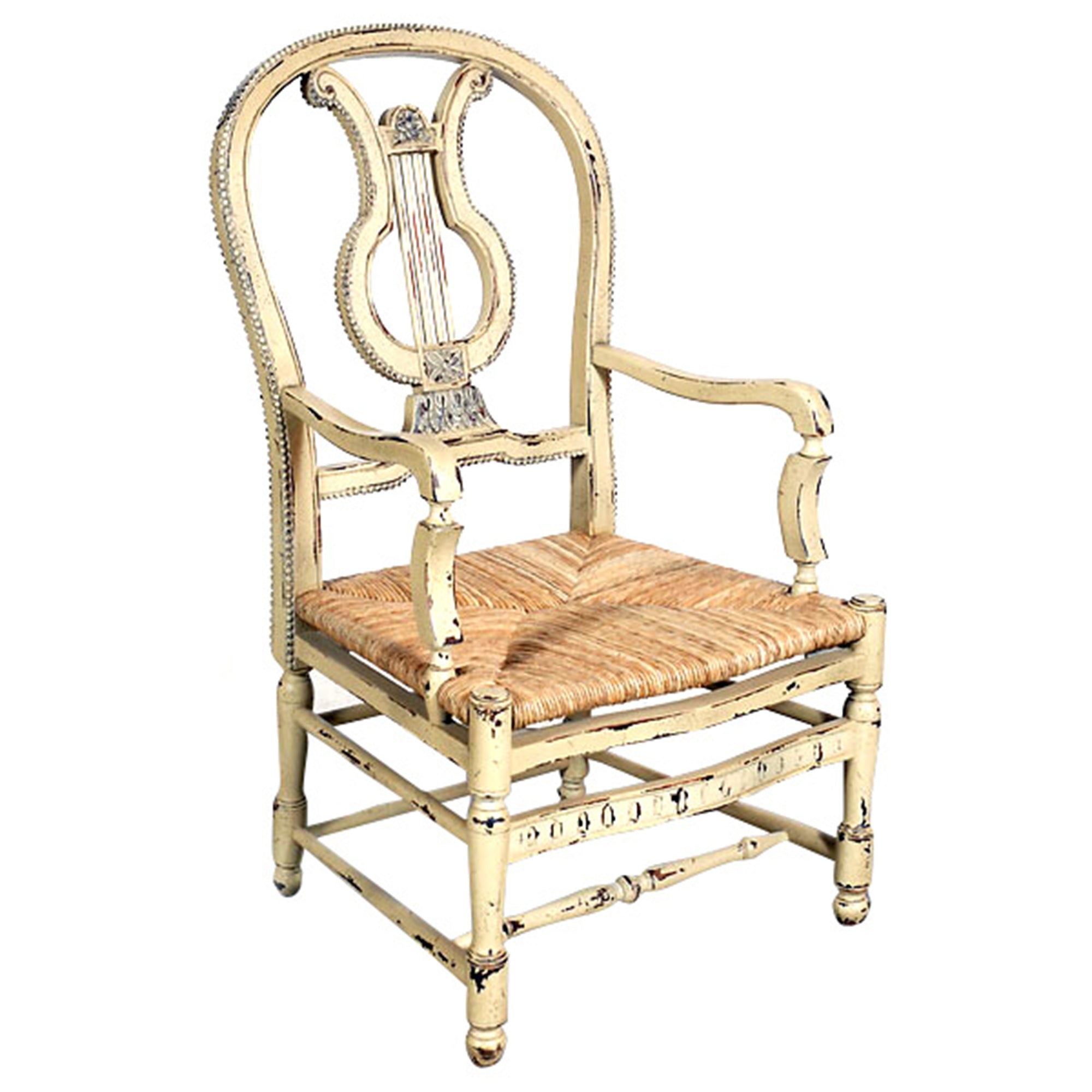 Angelia Arm Chair Parchment Set of 2 - Furniture on Main