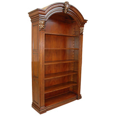 Arched Elegant Bookcase Stained Finish - Furniture on Main