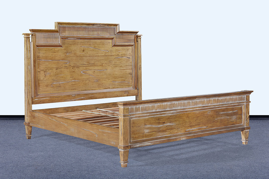 Windsor King Bed Beachwood - Furniture on Main