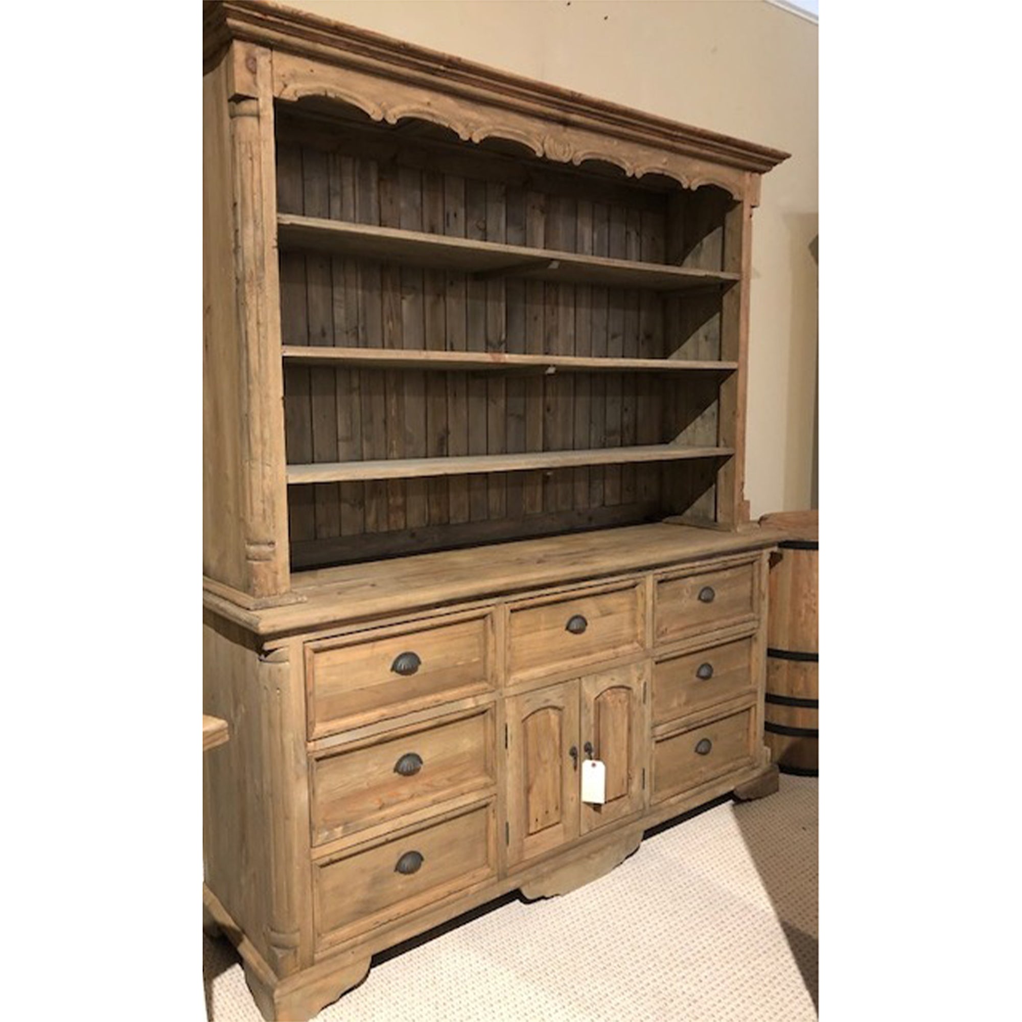 Farmhouse Buffet and Hutch Natural - Furniture on Main
