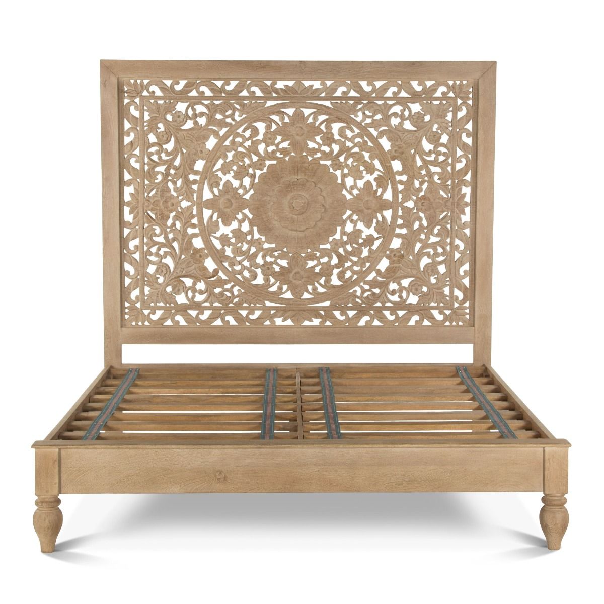Bali King Bed Hand Carved - Furniture on Main