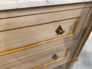 Marble Top 2 Drawer Chest or Nightstand - Furniture on Main