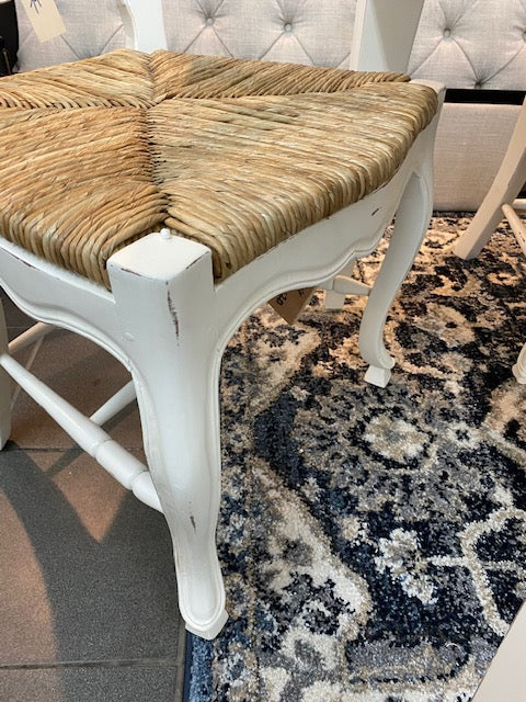 Farmhouse Dining Table & 6 Chairs White & Driftwood Set - Furniture on Main