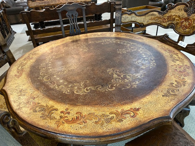 Mediterranean 72" Dining Table  5 pc. Set