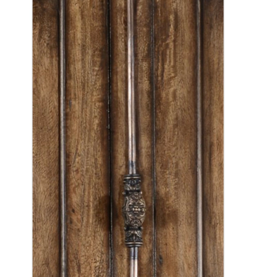 Old World Kitchen Storage Cabinet Rustic Pecan - Furniture on Main
