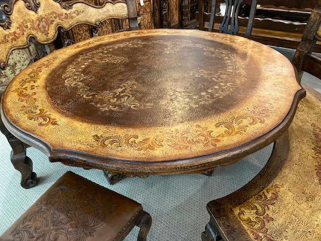 Mediterranean 72" Dining Table  5 pc. Set