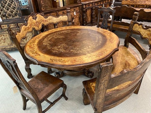Mediterranean 72" Dining Table  5 pc. Set
