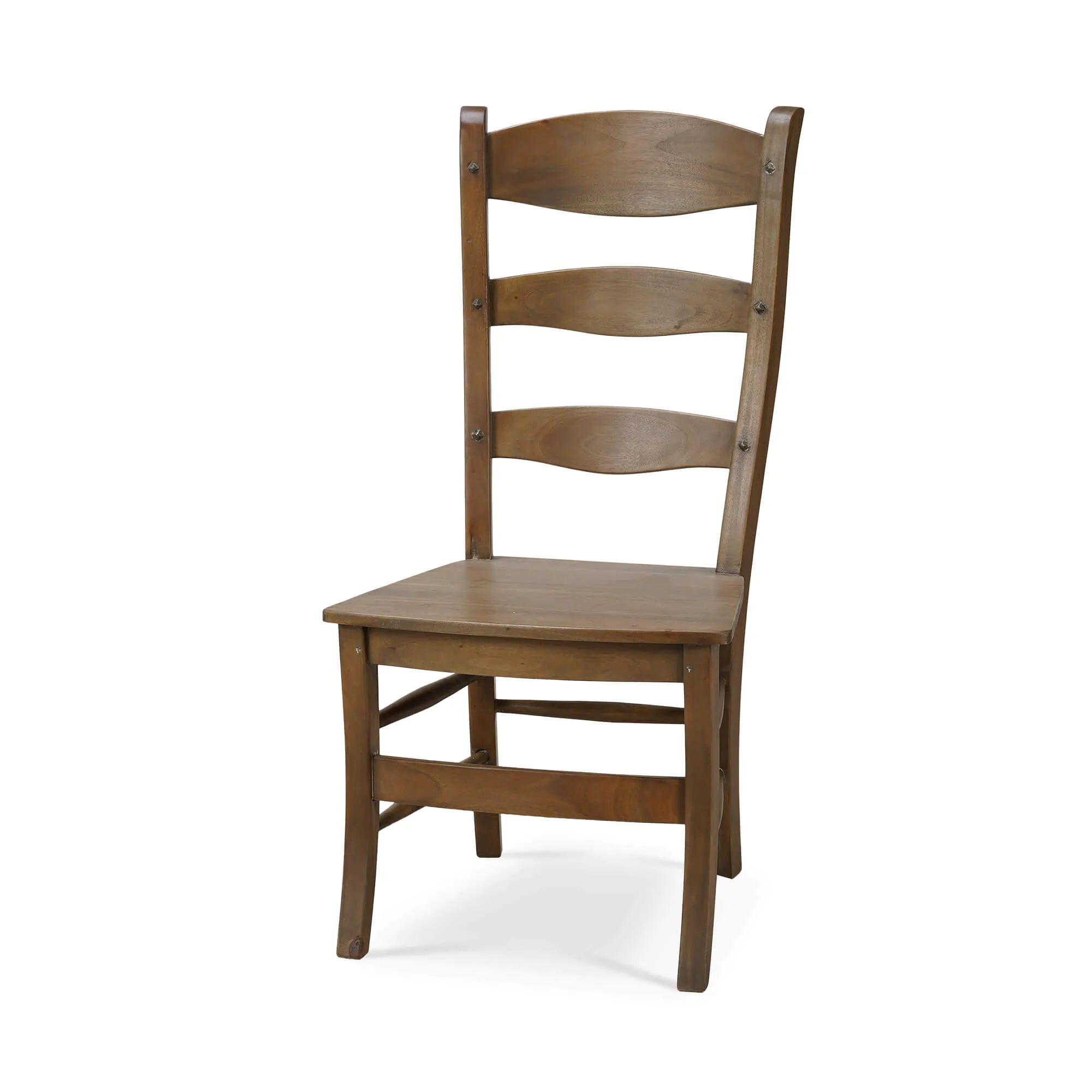 Peg & Dowel Ladder Back w/ Wooden Seat Set of 6 Straw