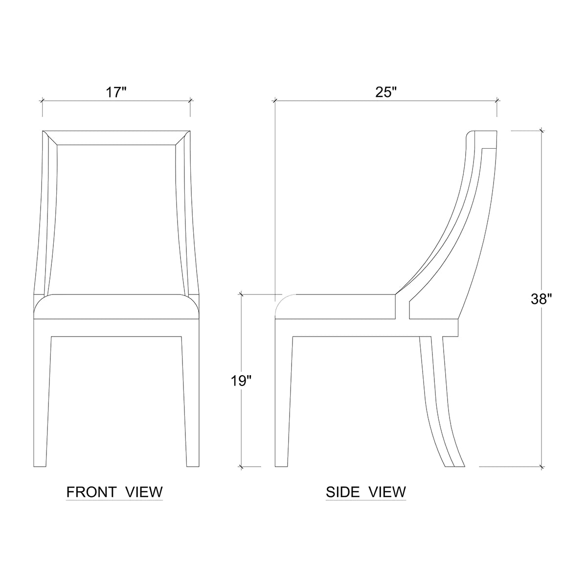 Monarch Dining Chair Set of 4 Straw Wash, Arctic