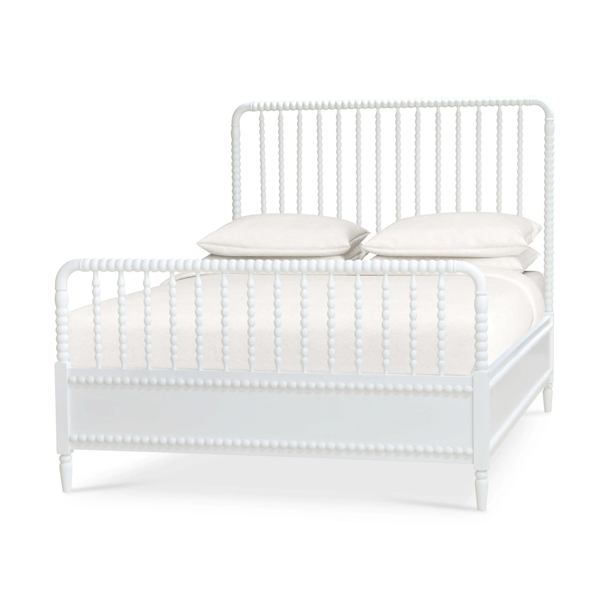 Cholet Bed Queen Architectural White, Light Distressed
