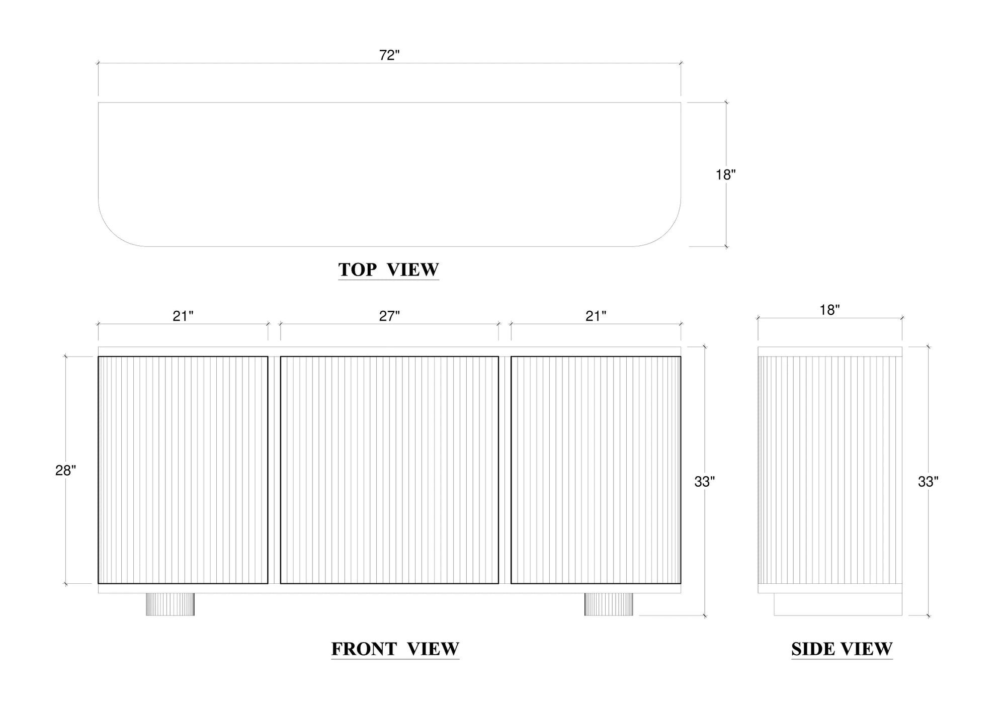 Bramble Bilbao Sideboard in Antique French Oak