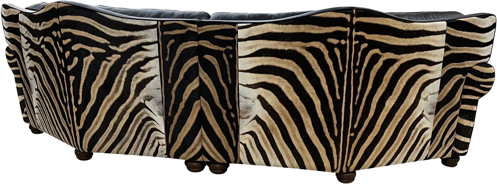 Zebra Curved Sofa Hair on Hide - Custom Made