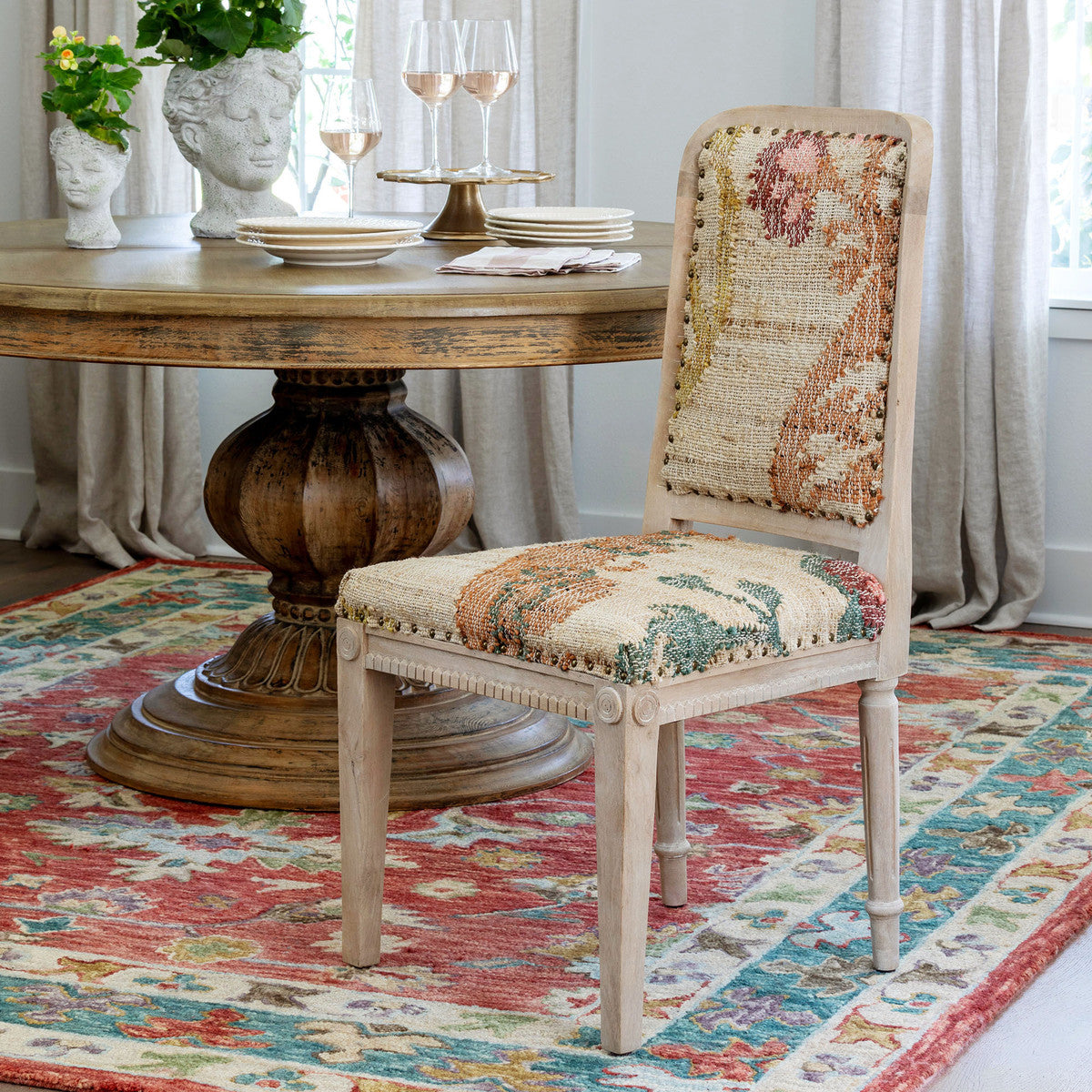 Cassia Kilim Upholstered Dining Chair Set of 4