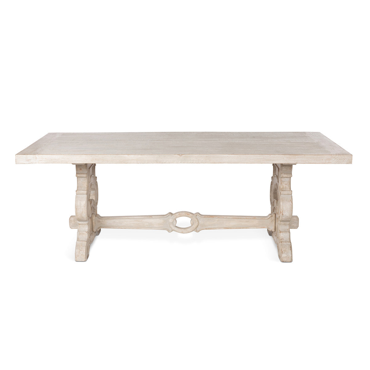 Genevieve Dining Table French Scrolled Base