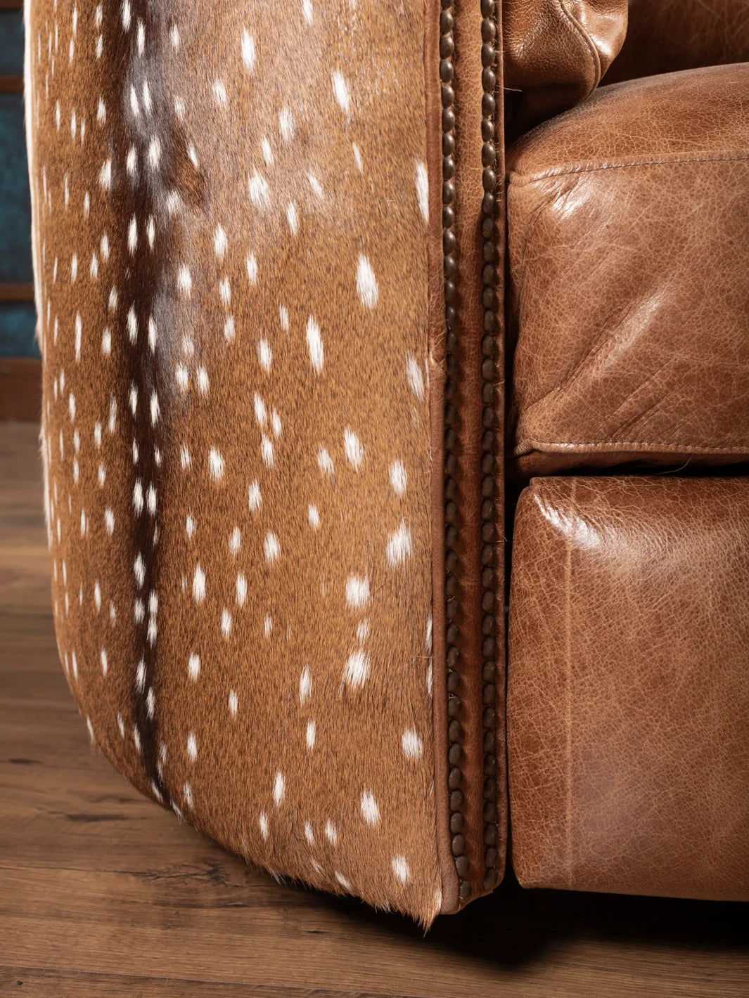 Axis Leather Snug Swivel Recliner