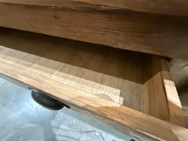 The Crafters Work Station Reclaimed Wood Rolling Island