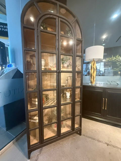 Avora Bookcase Arched Top Black