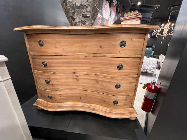 Bow Front Pine Chest