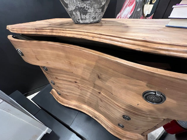 Bow Front Pine Chest