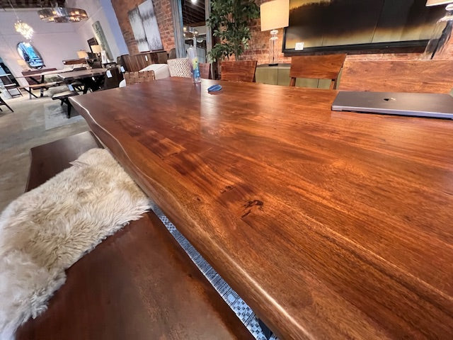 London Loft 94" Dining Table in Walnut