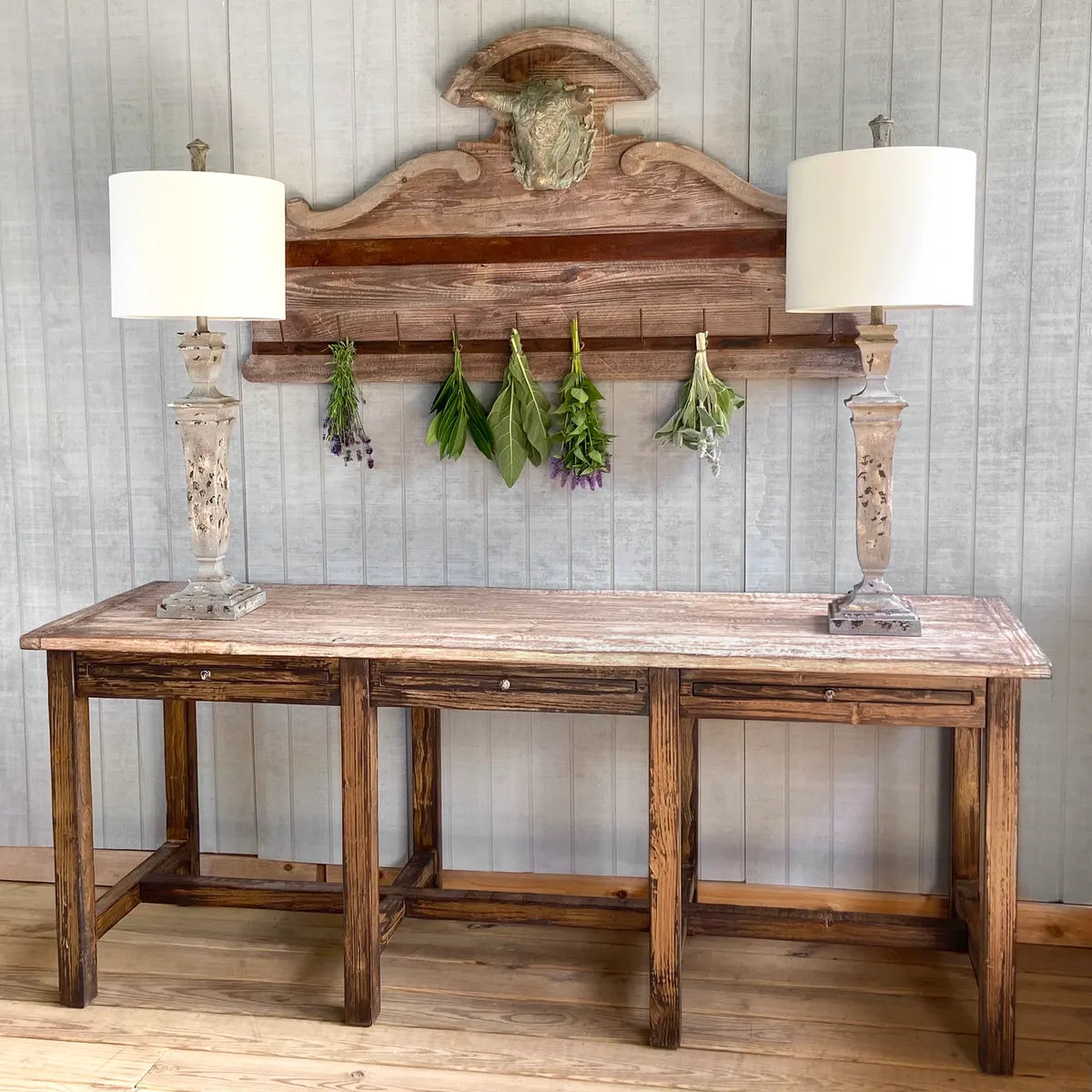 Library Archive Table Wood 80" L