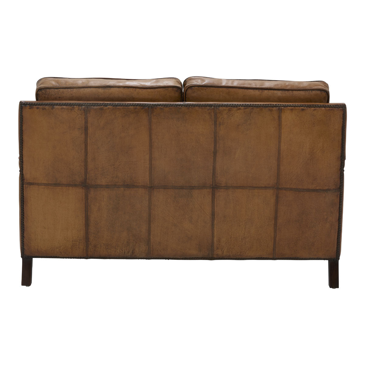 KESWICK TWO SEATER LOVESEAT ANTIQUED BUFFALO LEATHER