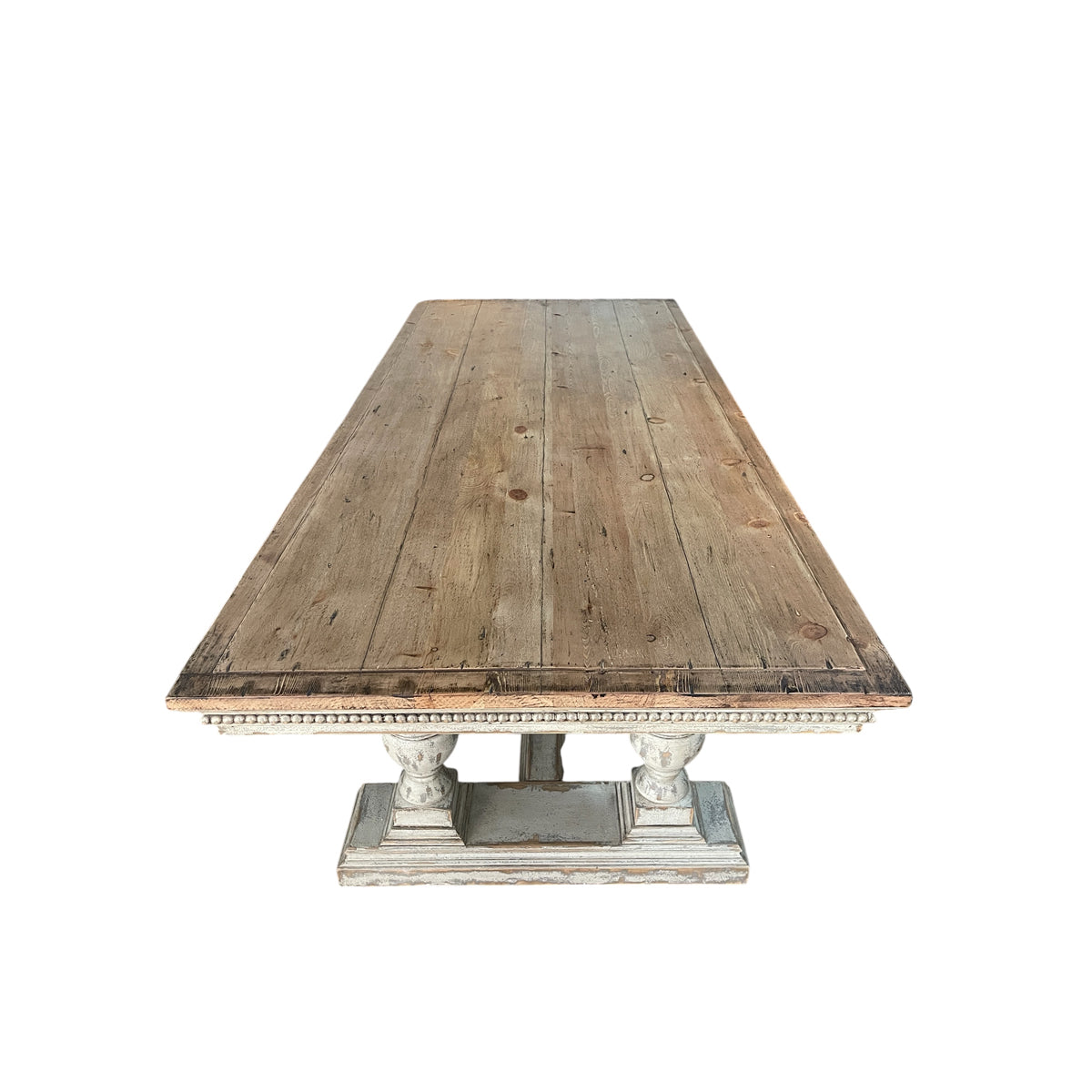 Wentworth Dining Table in Reclaimed Pine Distressed Finish