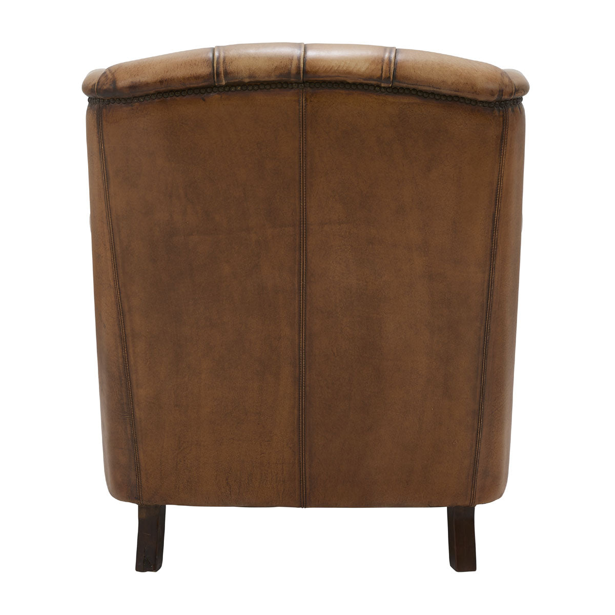 FLORENCE ARMCHAIR IN ANTIQUED BUFFALO