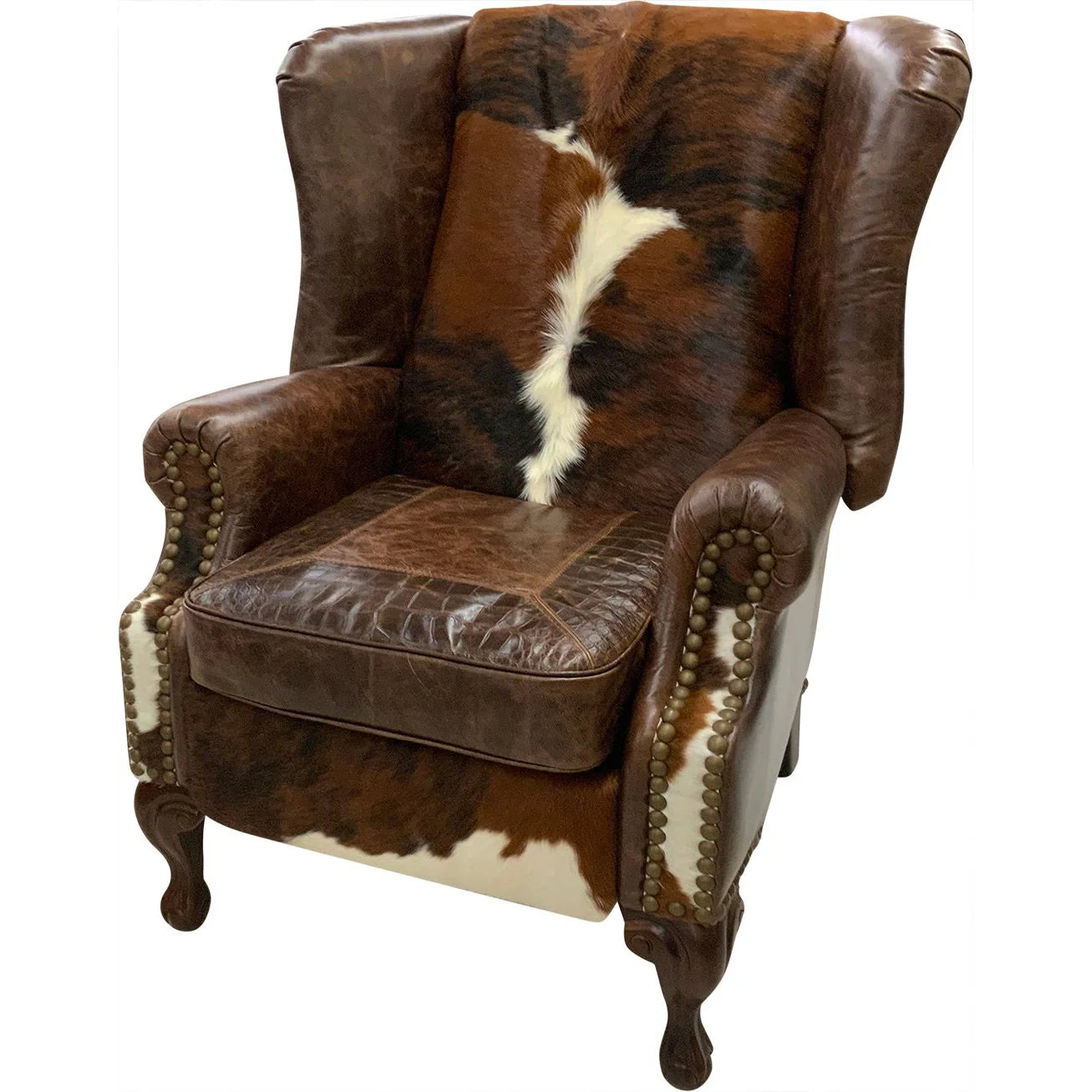 Santa Fe Wing Back Reclining Chair Exotic Leathers