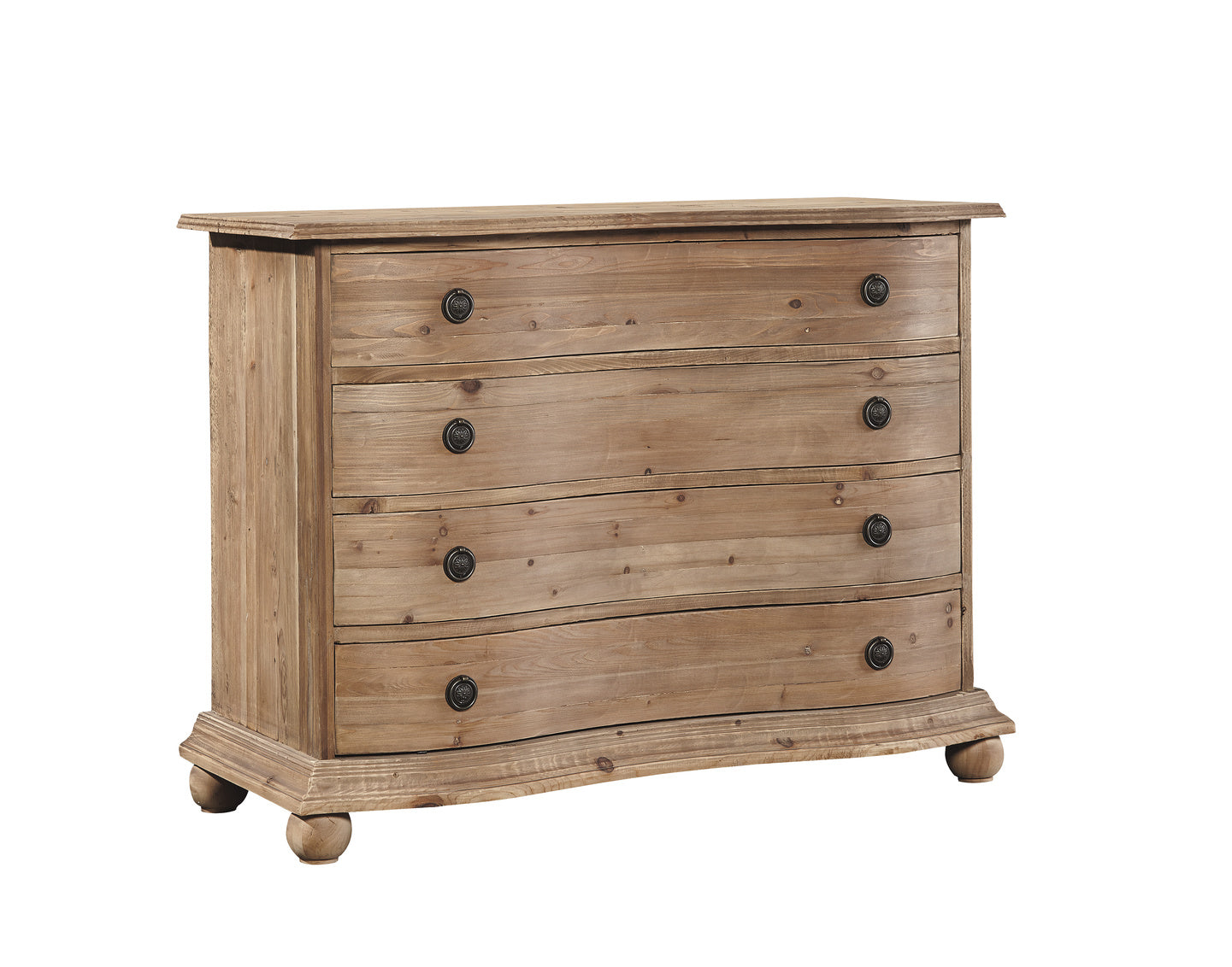 Bow Front Pine Chest