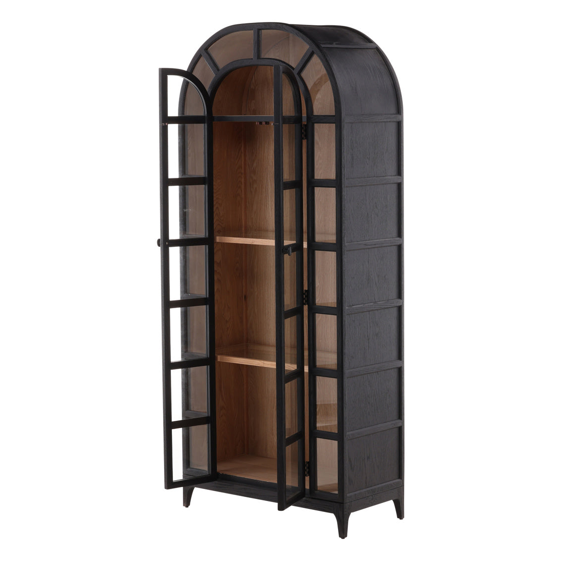 Avora Bookcase Arched Top Black