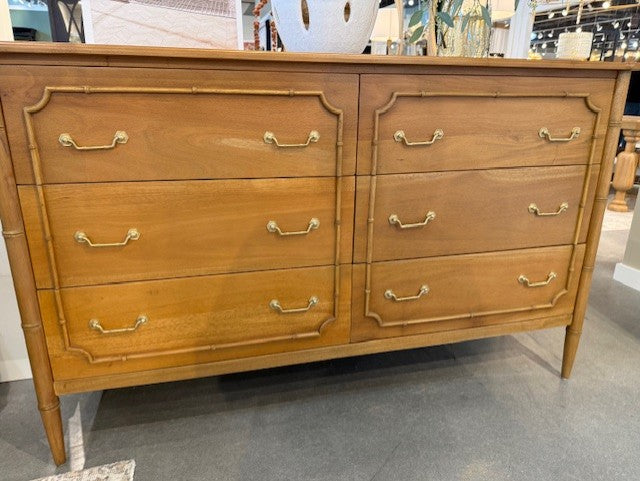 Bramble Chelsea Upholstered Bed Queen in Antique French Oak w/ Dinara Natural Fabric