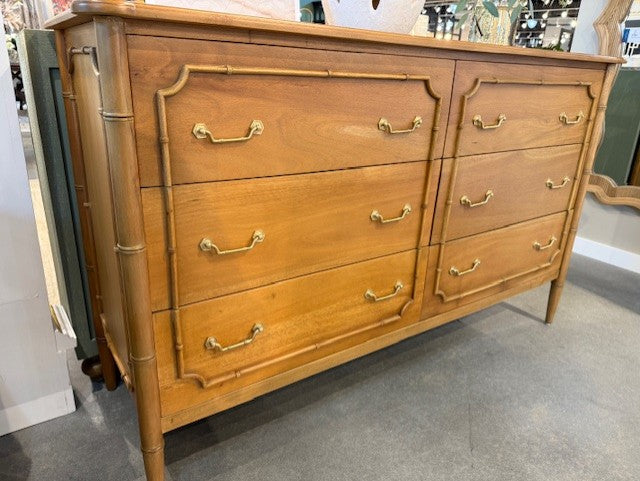 Bramble Chelsea Upholstered Bed Queen in Antique French Oak w/ Dinara Natural Fabric